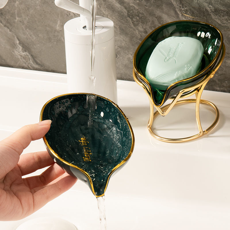 Light Luxury Bathroom Drain Soap Dish Without Punching