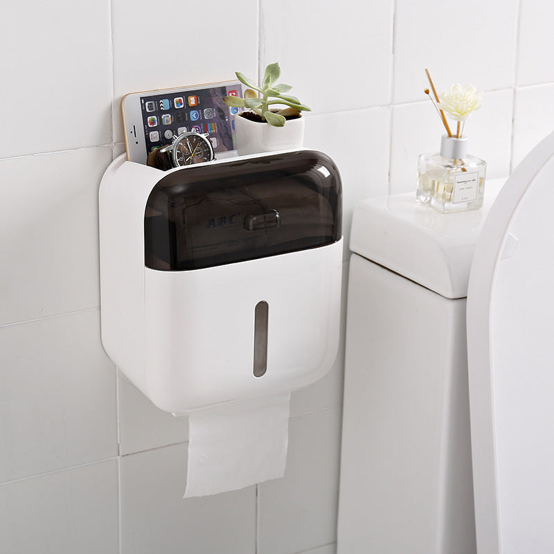 Punch-free Waterproof Toilet Tissue Box Toilet Rack