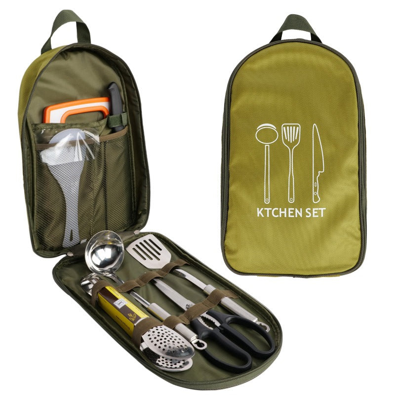 Outdoor Cookware Set Picnic Mobile Kitchen