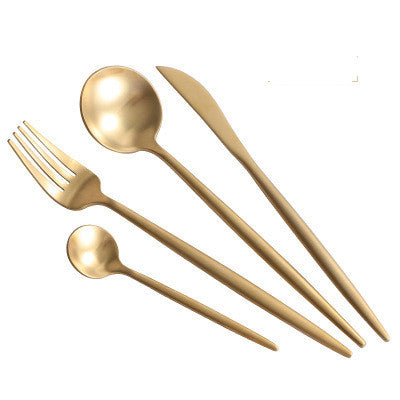 Stainless Steel Cutlery Steak Cutlery Golden