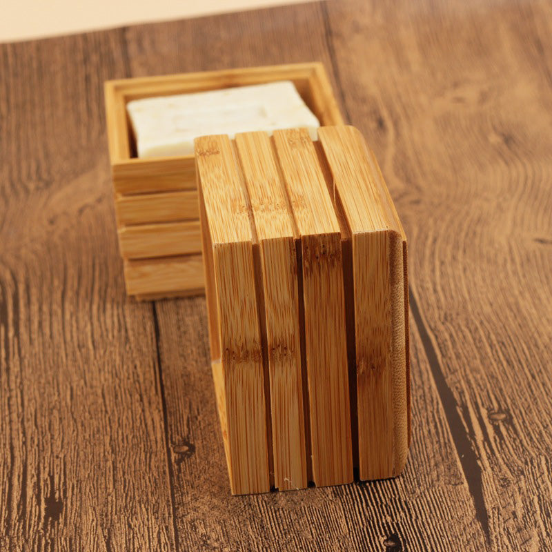 Soap box bamboo wood soap holder