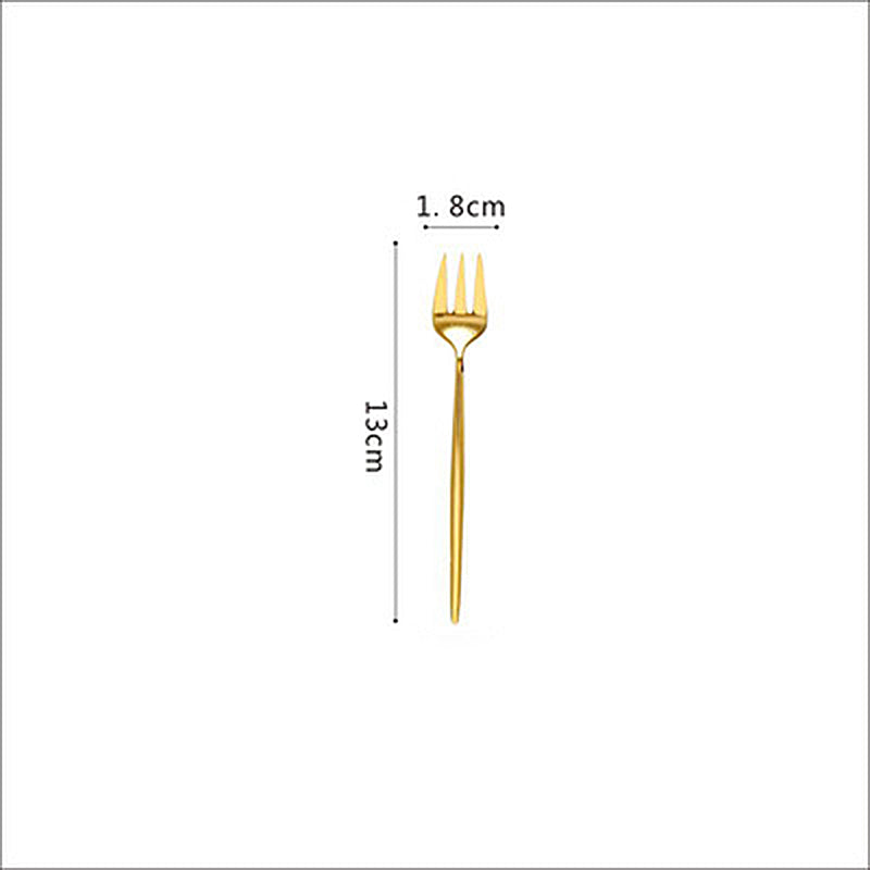 Gold-plated Western Cutlery Cutlery 304 Stainless Steel Cutlery Mirror Gloss