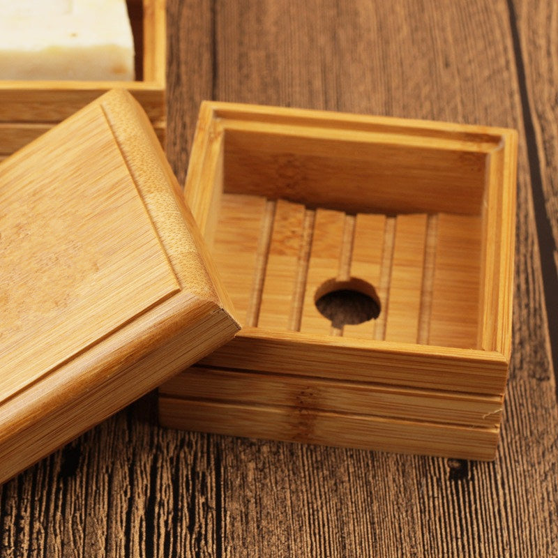 Soap box bamboo wood soap holder