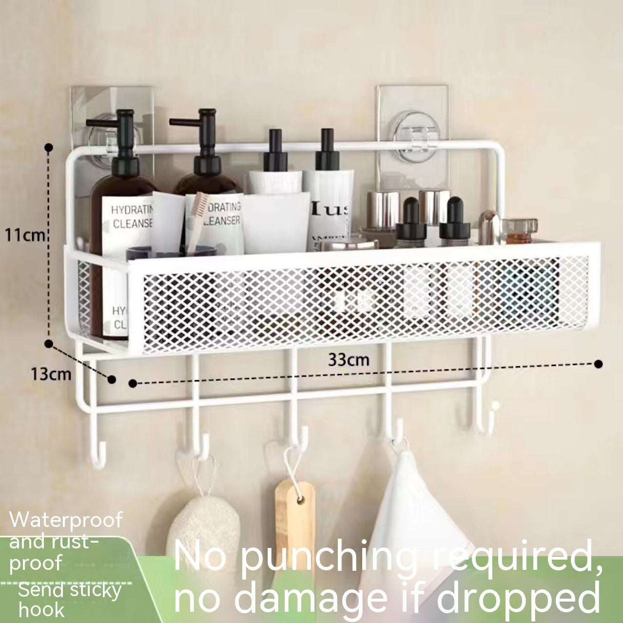 Toilet Storage Punch Free Rack