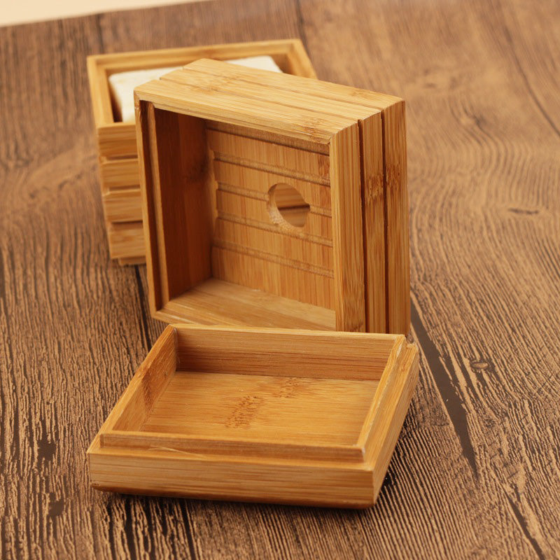 Soap box bamboo wood soap holder