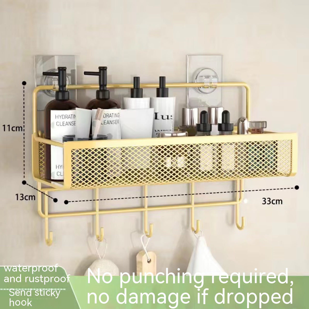 Toilet Storage Punch Free Rack