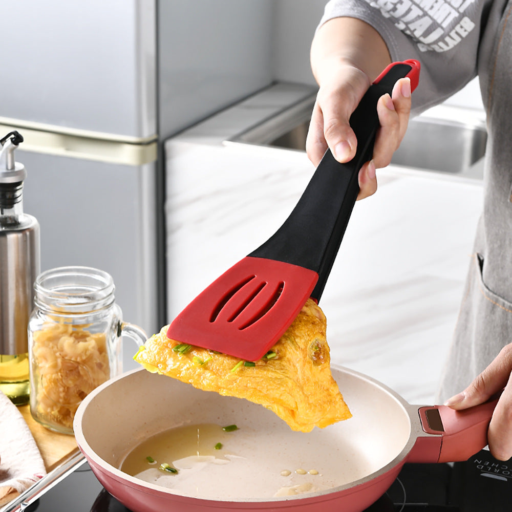 3 In 1 Frying Spatula Clip Silicone Food