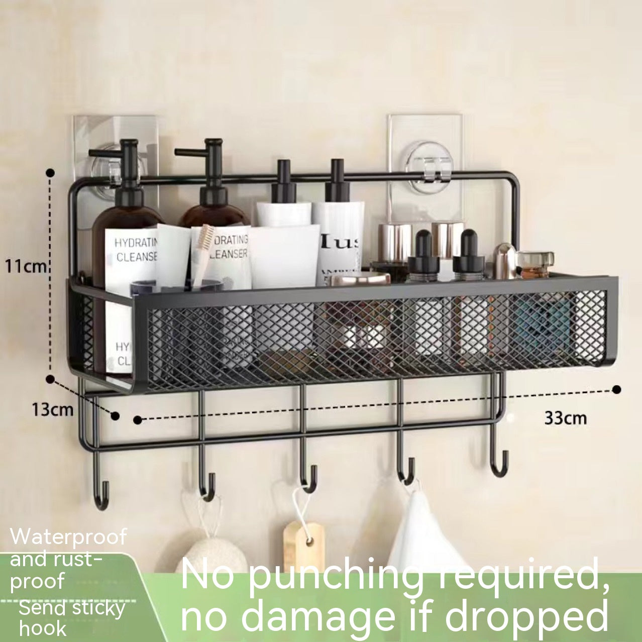 Toilet Storage Punch Free Rack