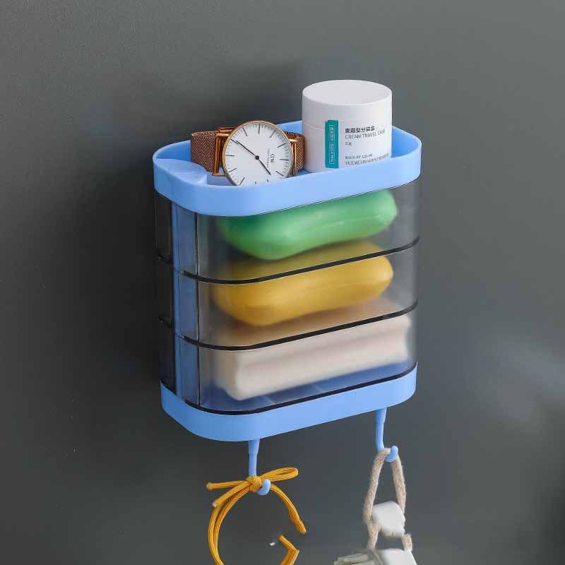 Bathroom Soap Box Wall-mounted Multi-layer Soap Box