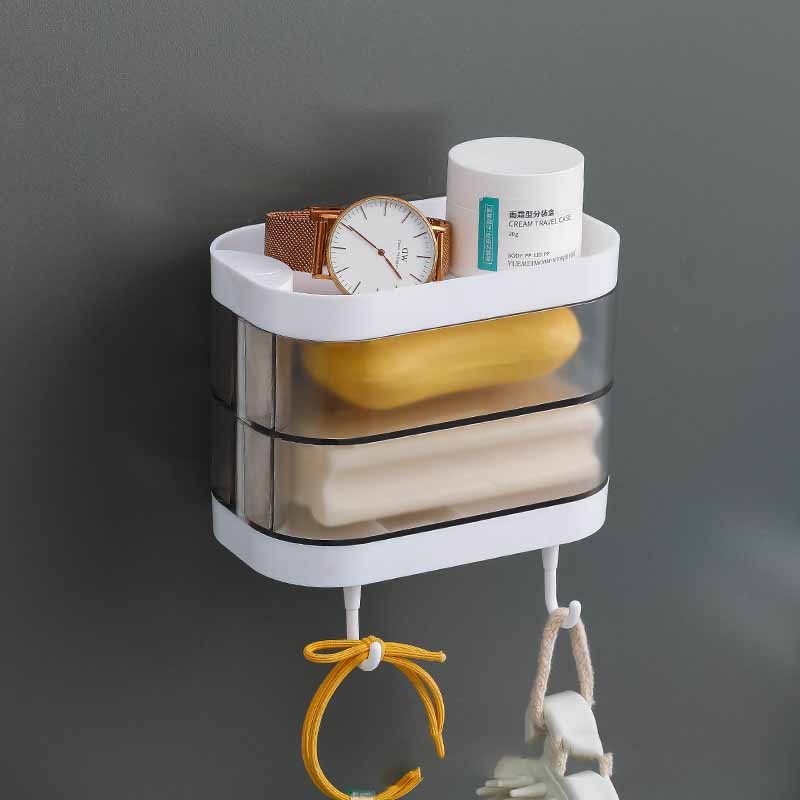 Bathroom Soap Box Wall-mounted Multi-layer Soap Box