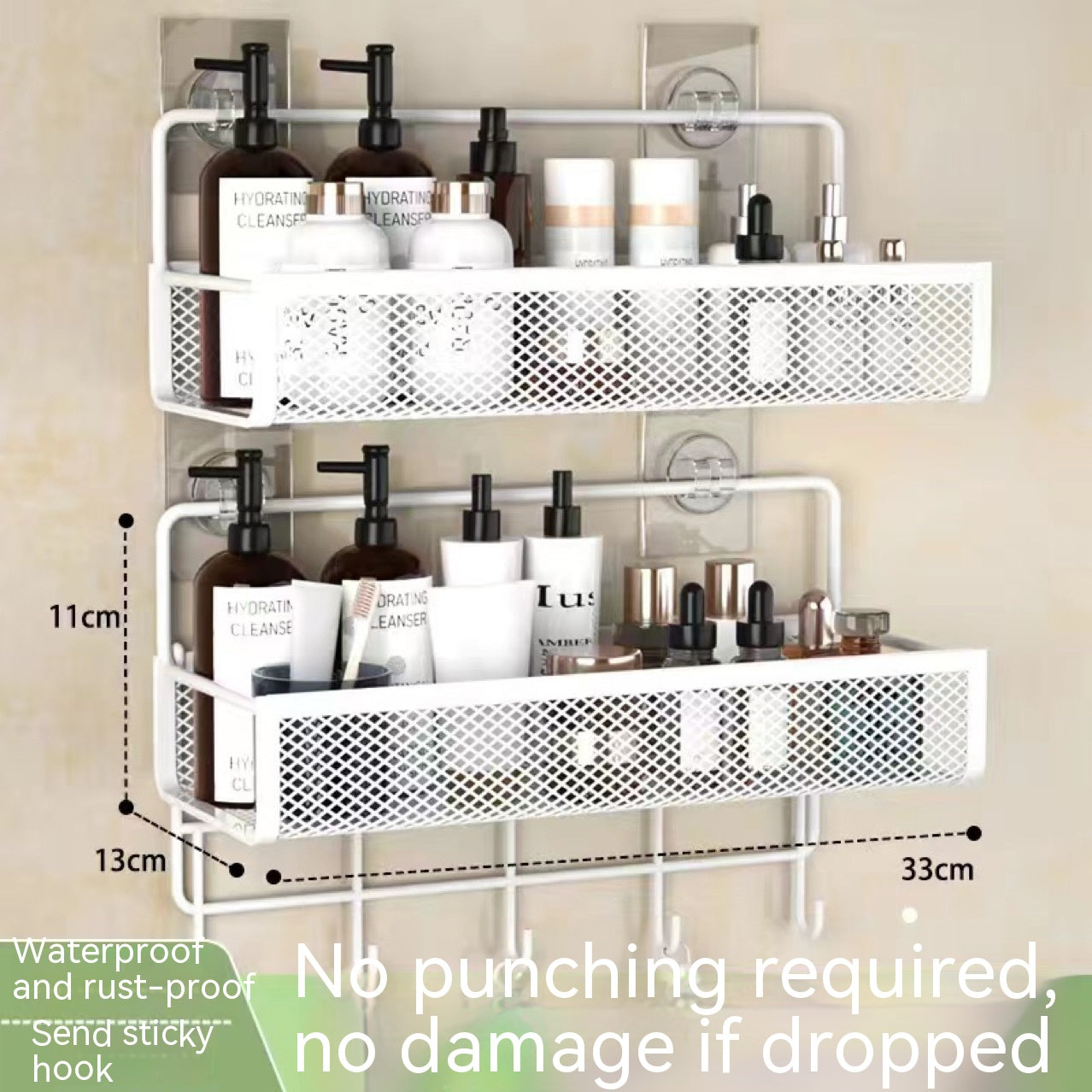 Toilet Storage Punch Free Rack